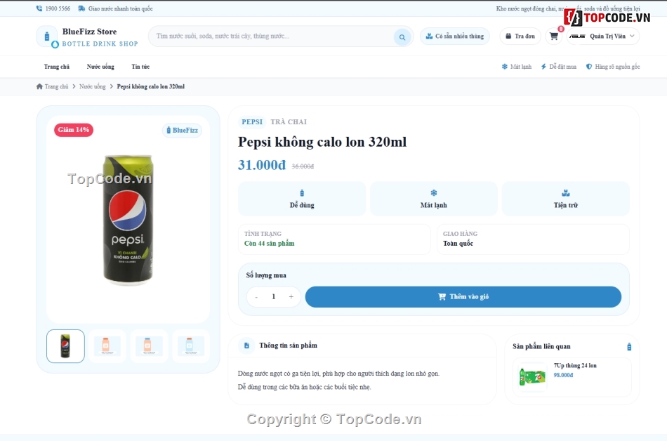Đồ án,web bán nước,nước